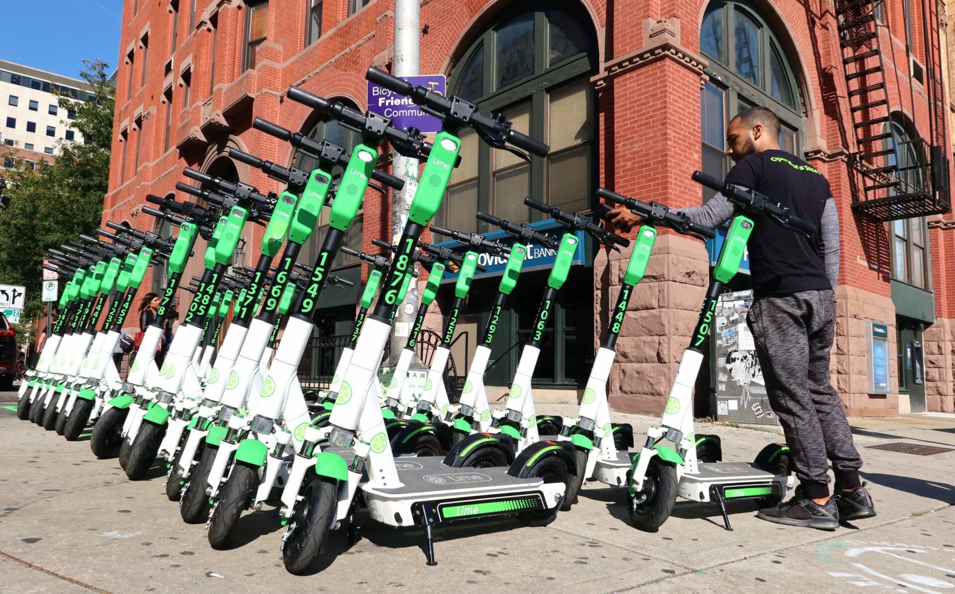 Lime Electric Scooters in Hoboken